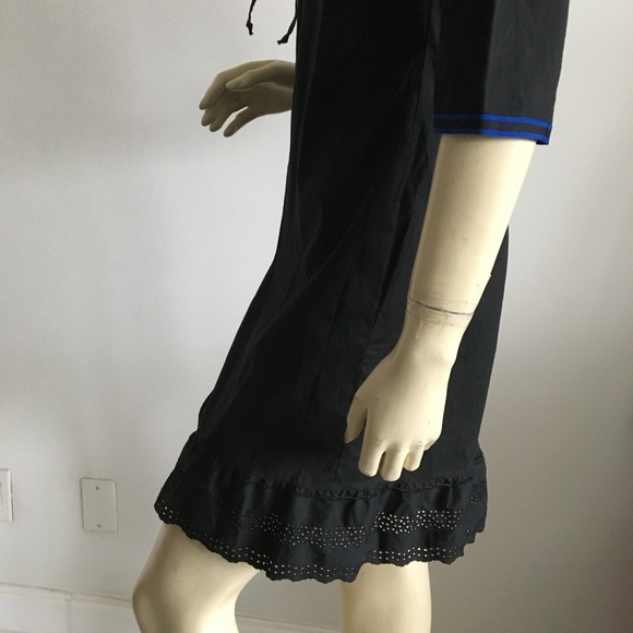 90s Miu miu quarter sleeve hook and eye closure baby doll dress - Picture 5 of 11